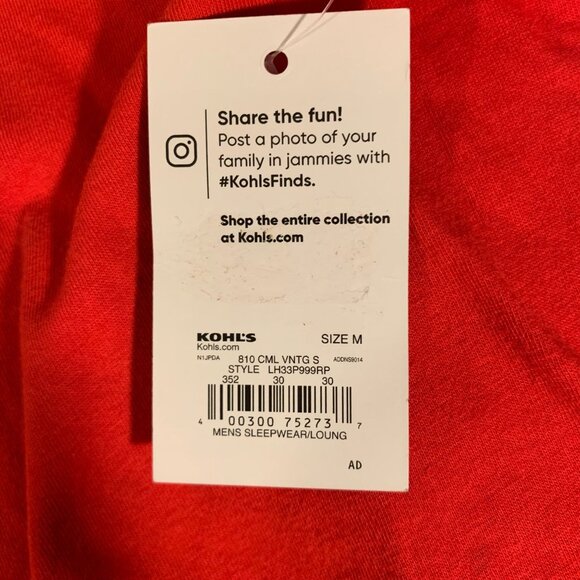 Mens Jammies For Your Families Santa Pajama Top M - Picture 6 of 7